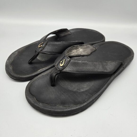 OluKai Other - Men's Olukai Size 11 Kupuna Leather Flip Flops Sandals